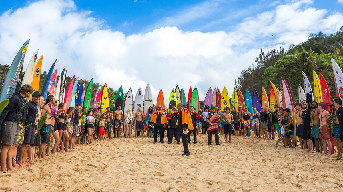 Big Wave Legends Gather for The 2025 Rip Curl Eddie Aikau Big Wave Invitational Opening Ceremony