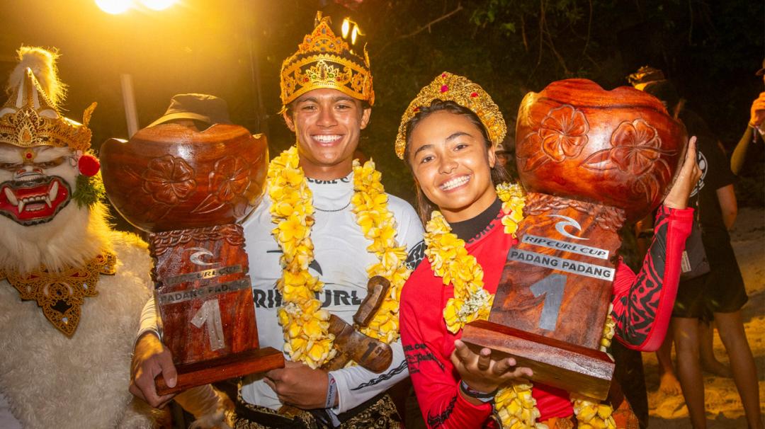 Westen Hirst And Jasmine Studer Win Rip Curl Cup Padang Padang 