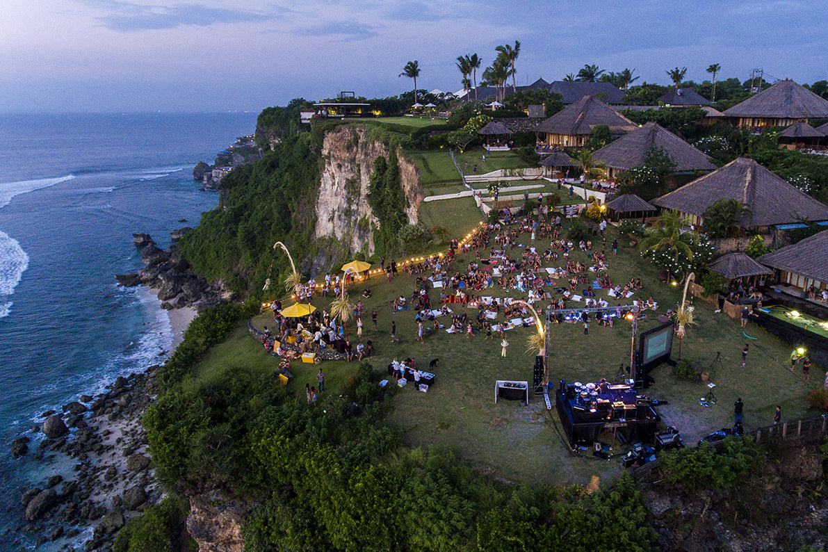Padang Padang cliffs at dusk