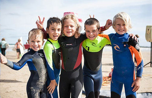 Surf Groms on the beach