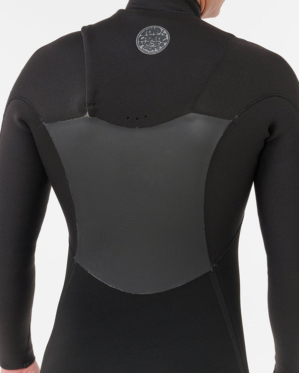 Black and gray wetsuit on a white background